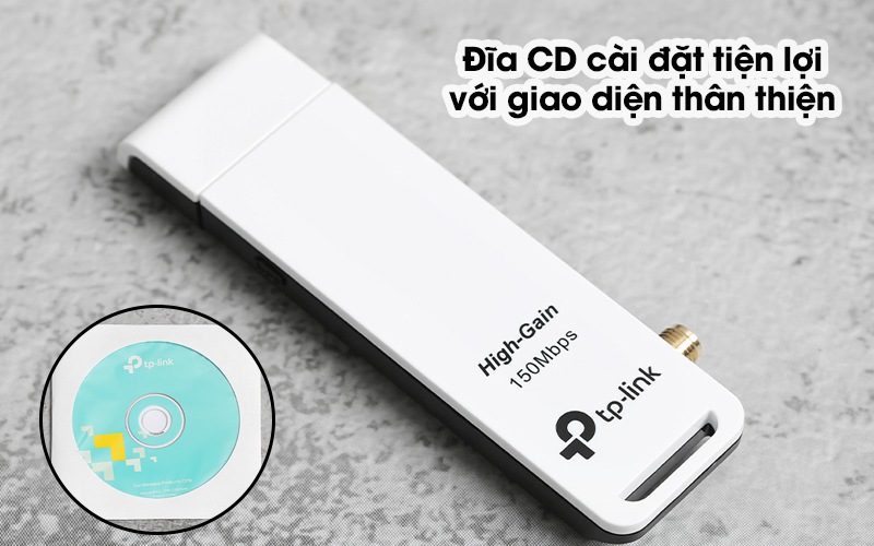 USB Wifi 150Mbps TP-Link TL-WN722N Trắng